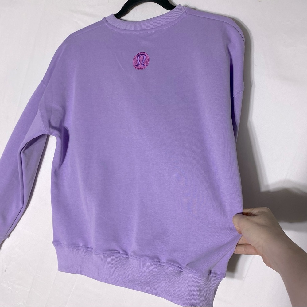 Lululemon Athletica Lilac Smoke Perfectly Oversized Crew Neck Sweatshirt S - Picture 10 of 14